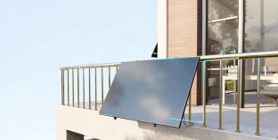 TSUN Easy Solar Kit Balcony Angled saulės elektrinės balkone komplektas (2 moduliai horizontaliai, 800W)
